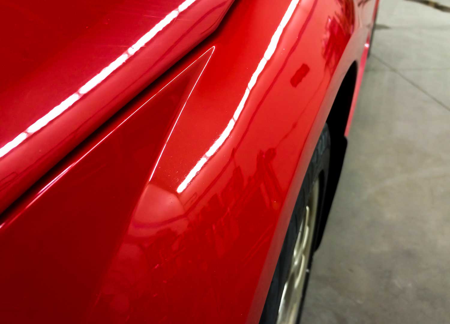 2002 Audi TT Fender Dent