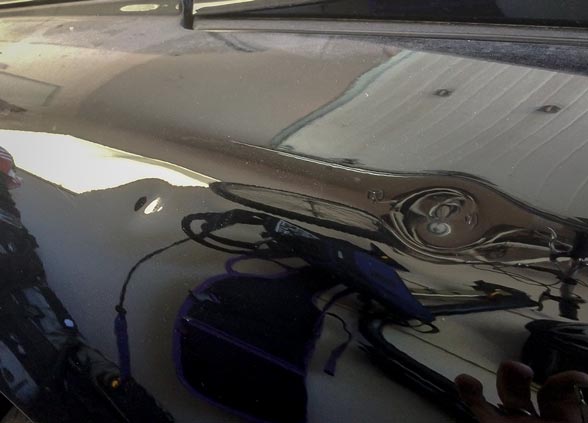 2002 Pontiac Trans Am with Dents in Fender