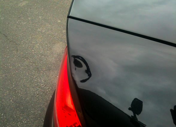 2010 Audi S4 Rear Fender Dent