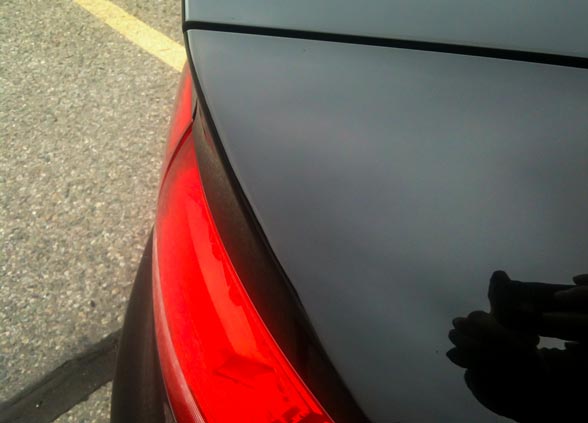 2010 Audi S4 Rear Fender Dent