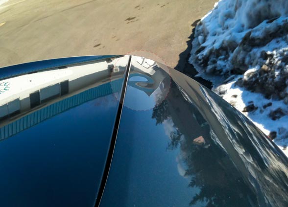 2011 Audi S4 Trunk Area Dent