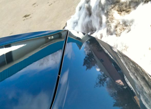 2011 Audi S4 Trunk Area Dent