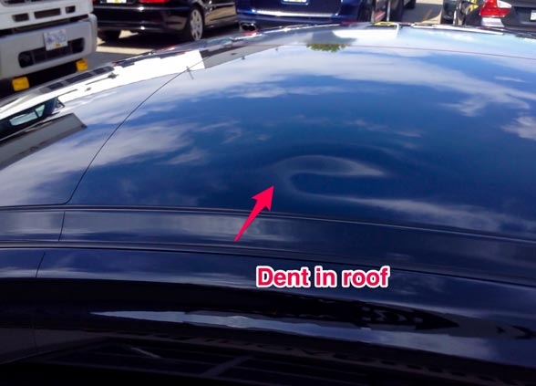 2011 Porsche 911 GT3RS Roof Dent