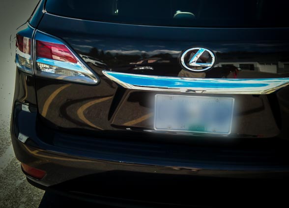 2012 Lexus RX350 with dent in trunk lid